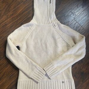 Ted Baker Beige Cowl Neck lambs wool + cashmere Sweater